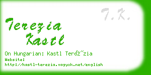 terezia kastl business card